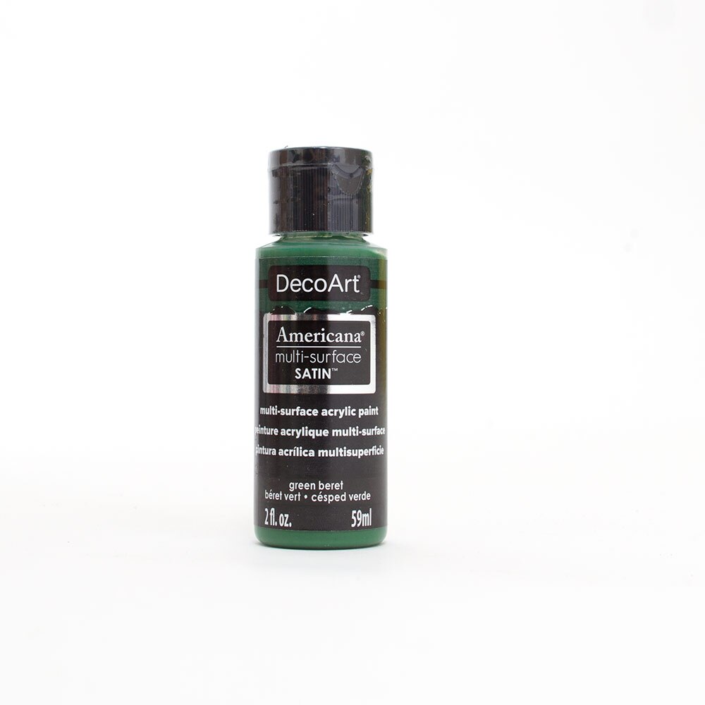 Americana, Acrylic, Art & School, Multi-surface, Paint, 2 ounce, 45270, Green Beret